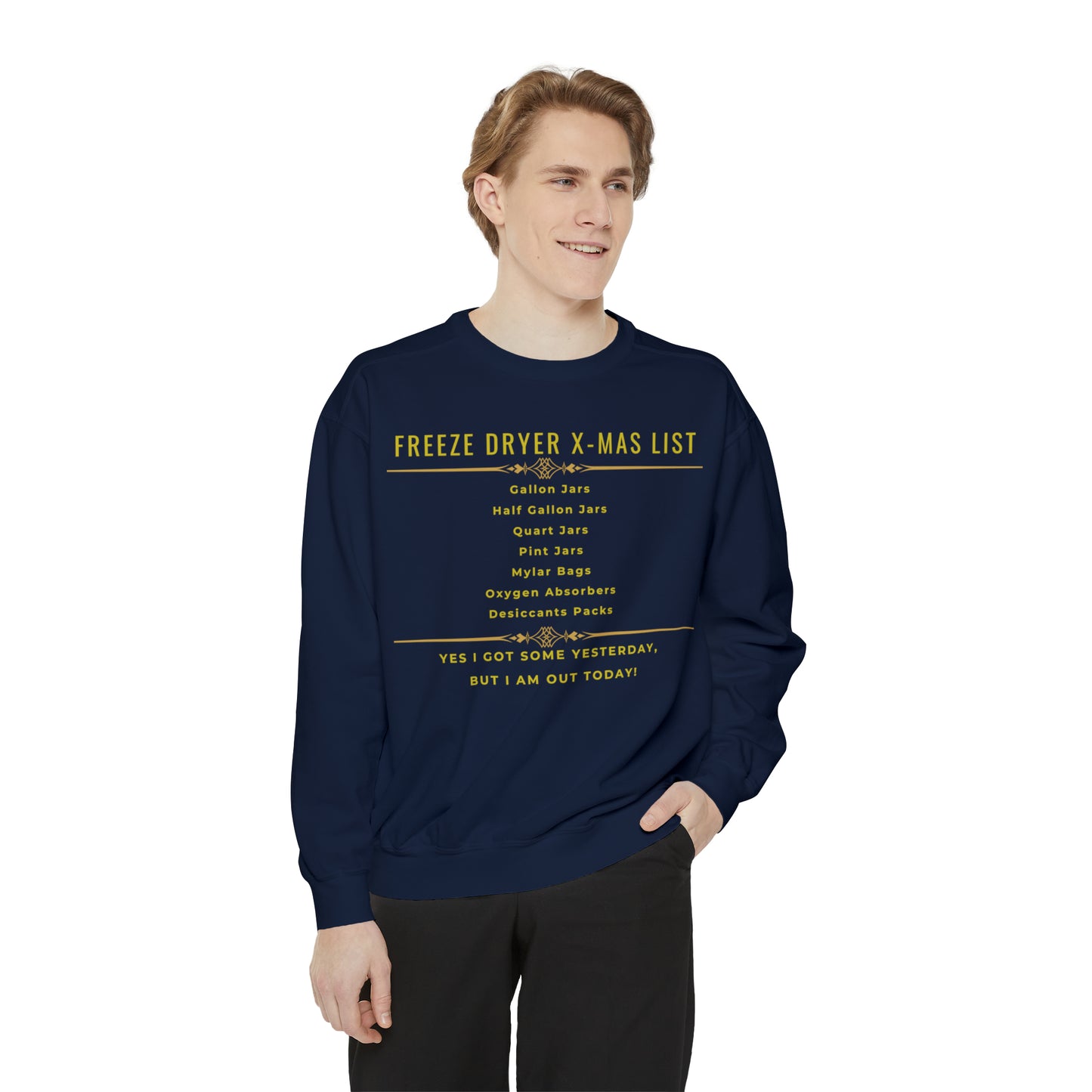 Freeze Dryer X-MAS LIST - Unisex Garment-Dyed Sweatshirt