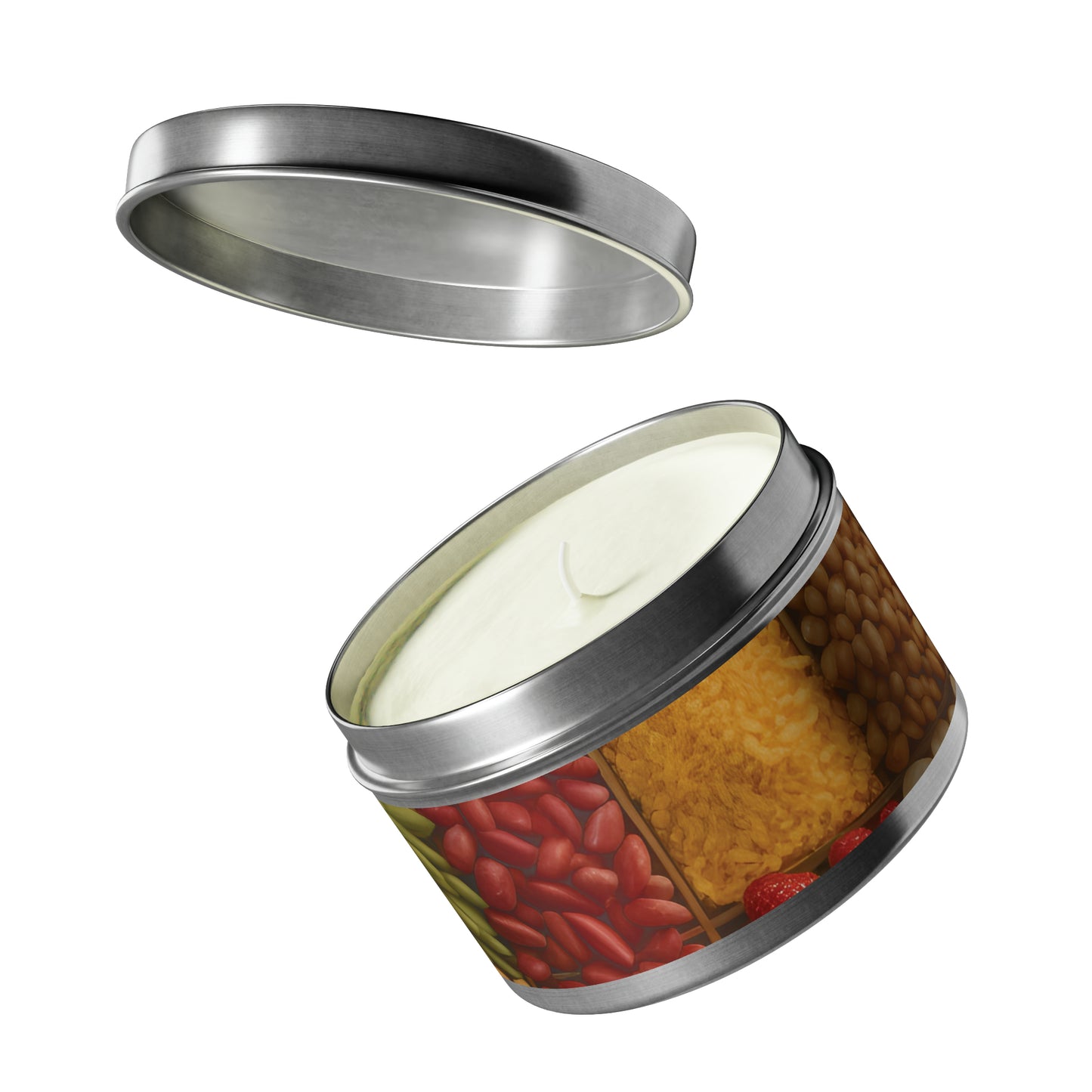 Silver Tin Candles - Fresh Coffee