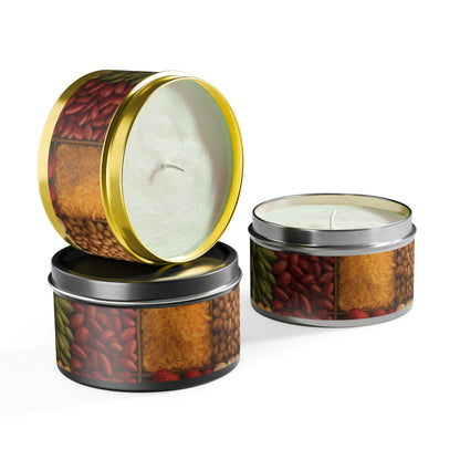 Silver Tin Candles - Fresh Coffee