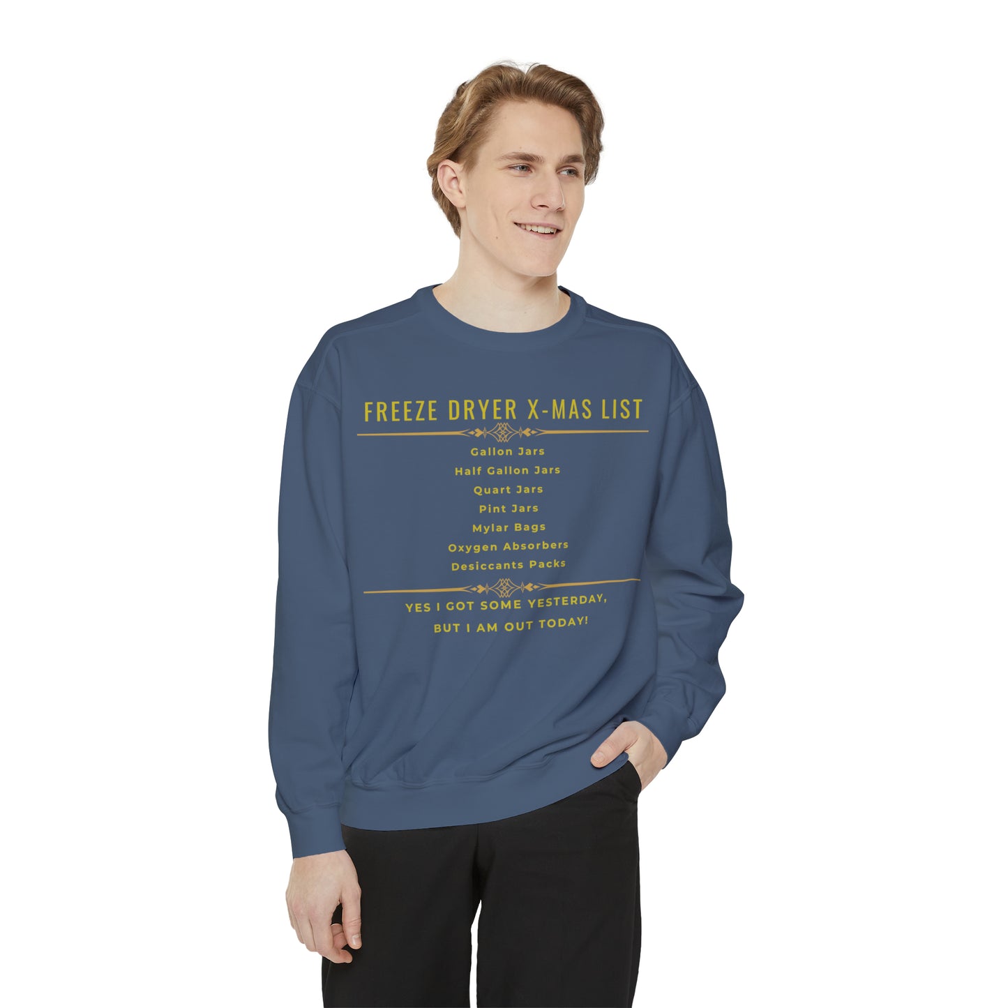 Freeze Dryer X-MAS LIST - Unisex Garment-Dyed Sweatshirt