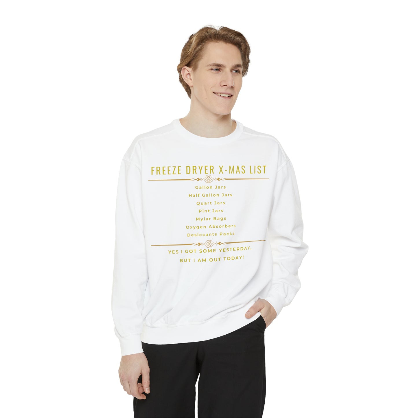 Freeze Dryer X-MAS LIST - Unisex Garment-Dyed Sweatshirt